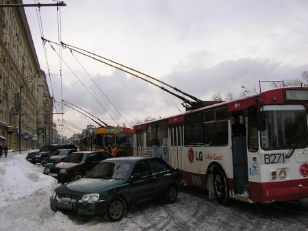 Фото ru.tsn.ua. Скоро по городу поедут новые троллейбусы.