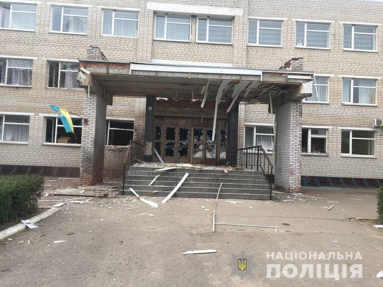 Последствия обстрела Харьковской области