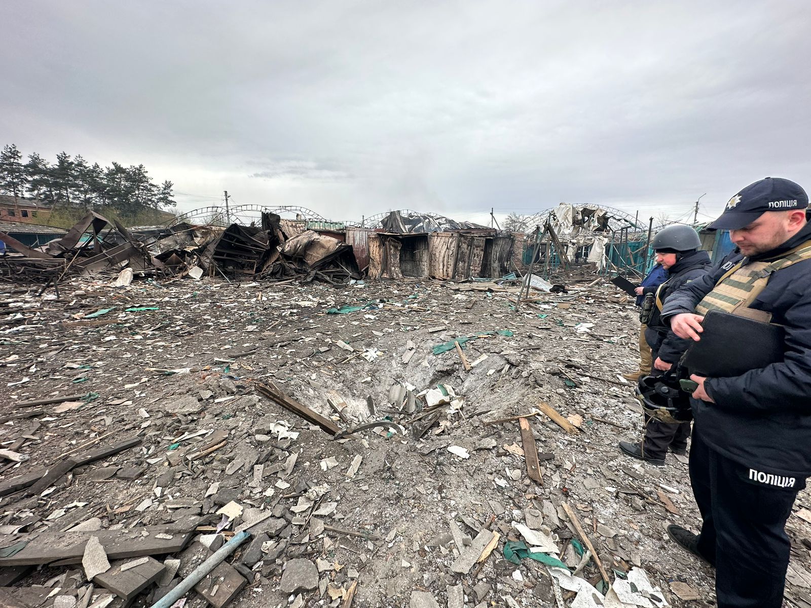 Наслідки ворожого обстрілу Харківської області -