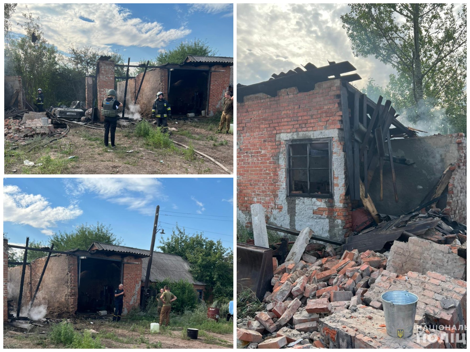 У поліції показали наслідки обстрілу Золочівського району Харківської області