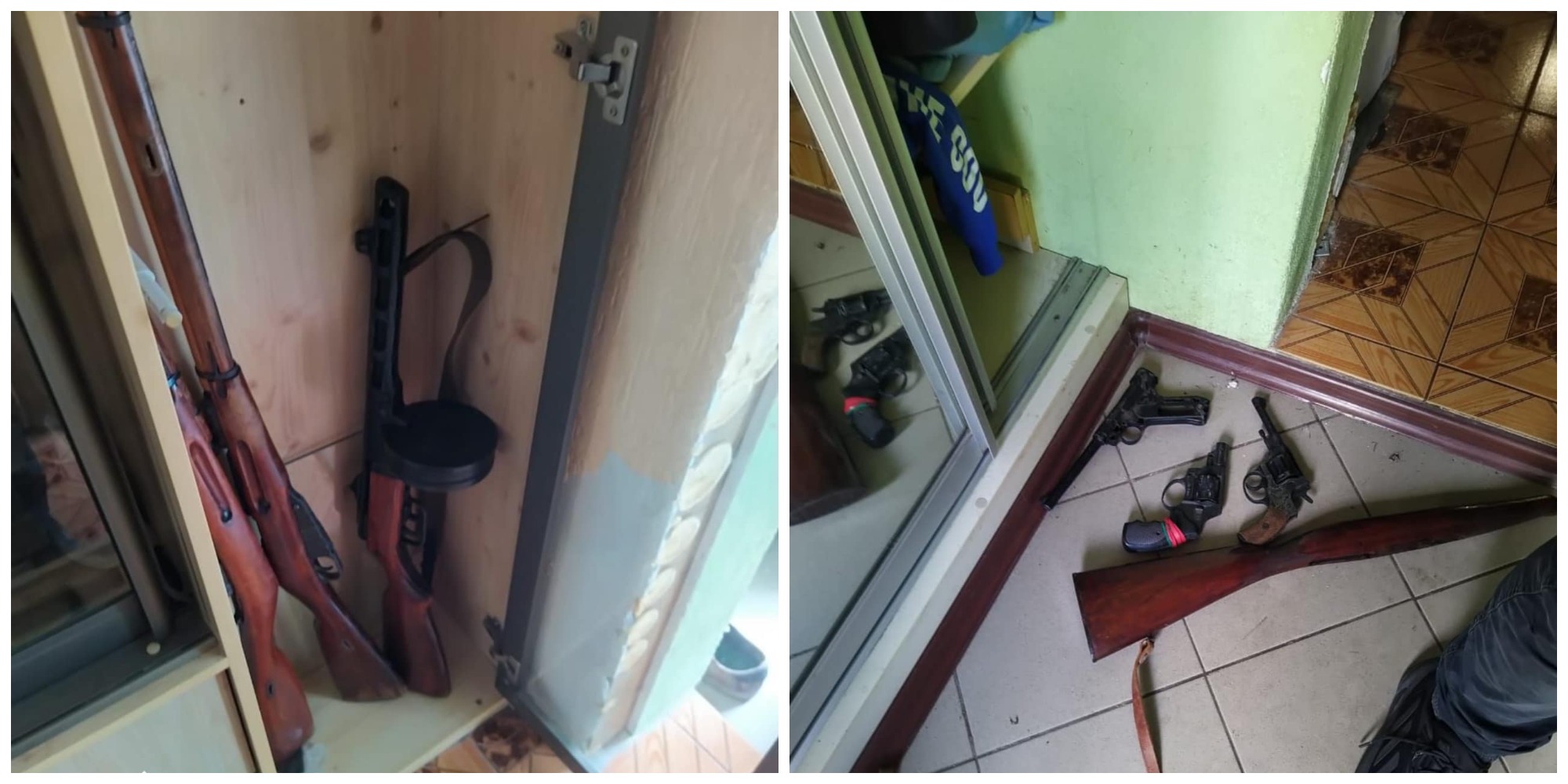 У будинку інспектори ще знайшли багато вогнепальної зброї -