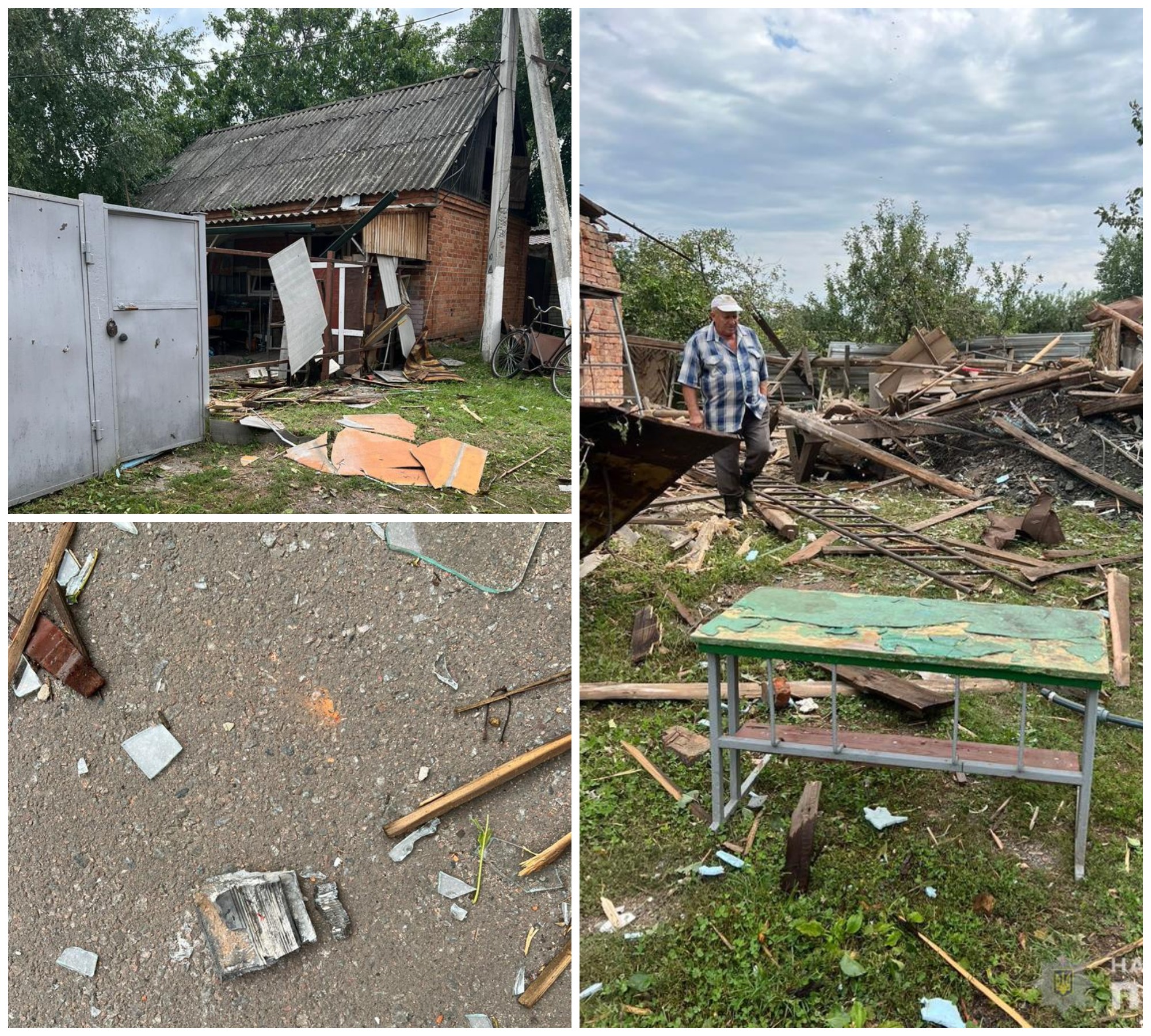 В полиции показали последствия обстрела Злочева в Харьковской области -