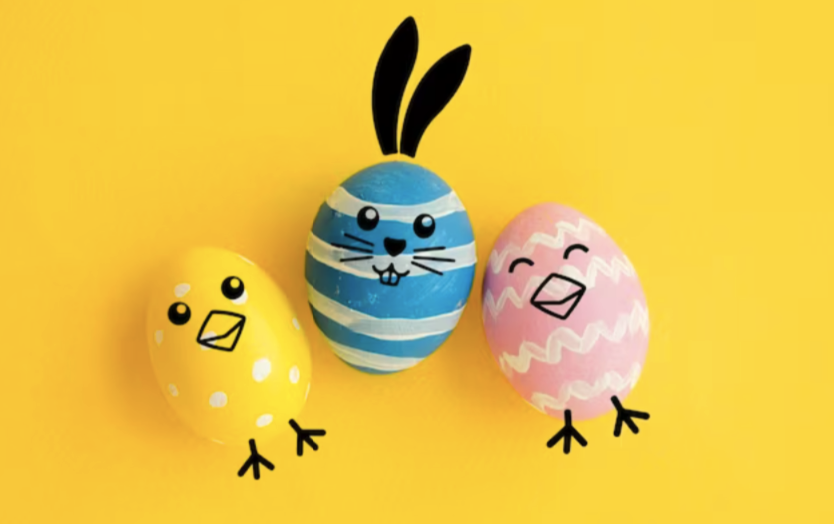 Яйця розфарбовані фломастером &ndash;