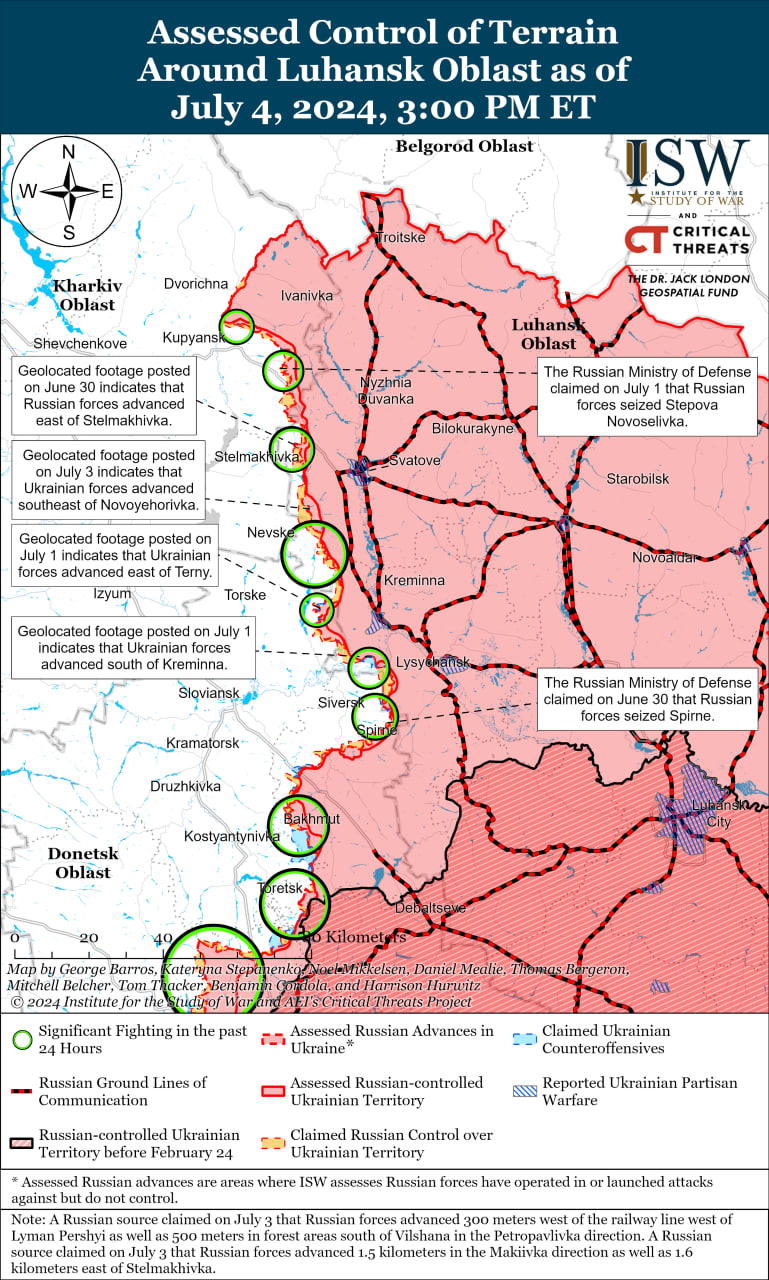 Карта боевых действий.