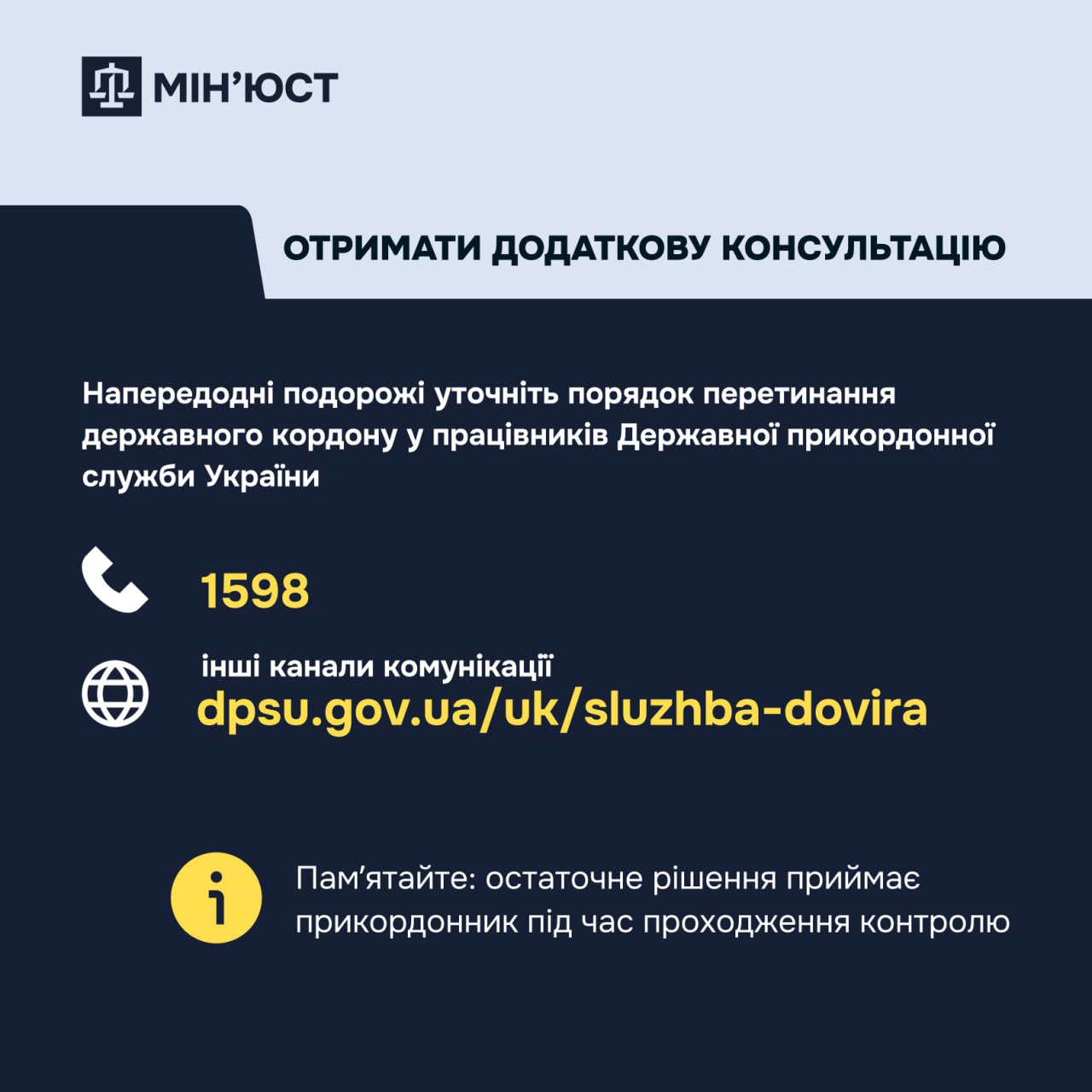 Где уточнять информацию о пересечении границы.