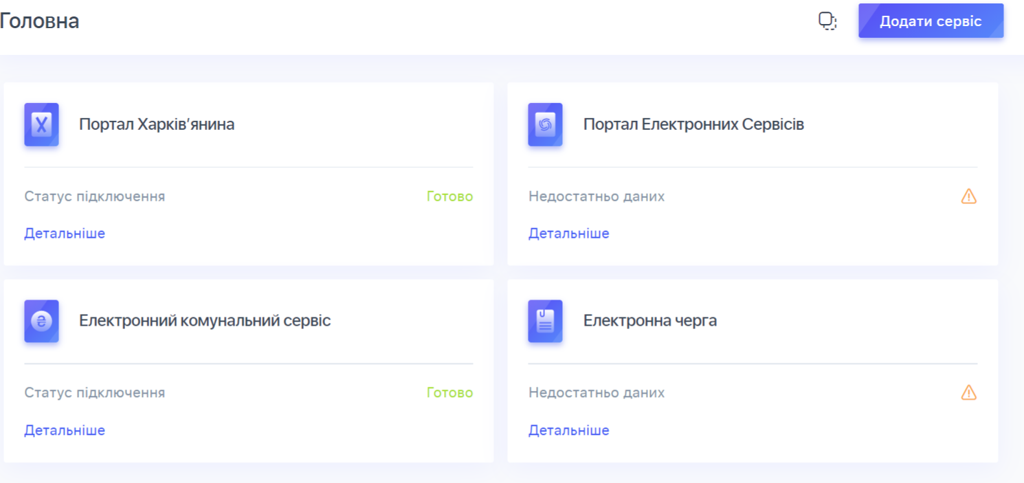 Для доступа к сервисам с пометкой "Недостаточно данных" нужно подтвердить личность. Скриншот: my.kh.city