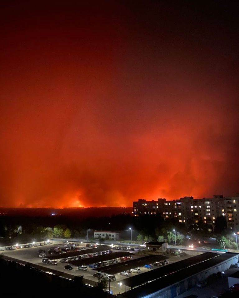 Пожары в Луганской области. Фото: Харьков 1654