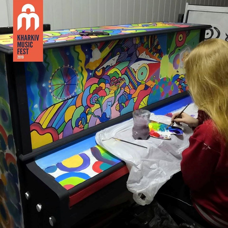 Арт-пианино. Фото: Facebook Kharkiv Music Fest