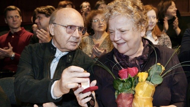 Андрей Мягков и Анастасия Вознесенская в 2018 году