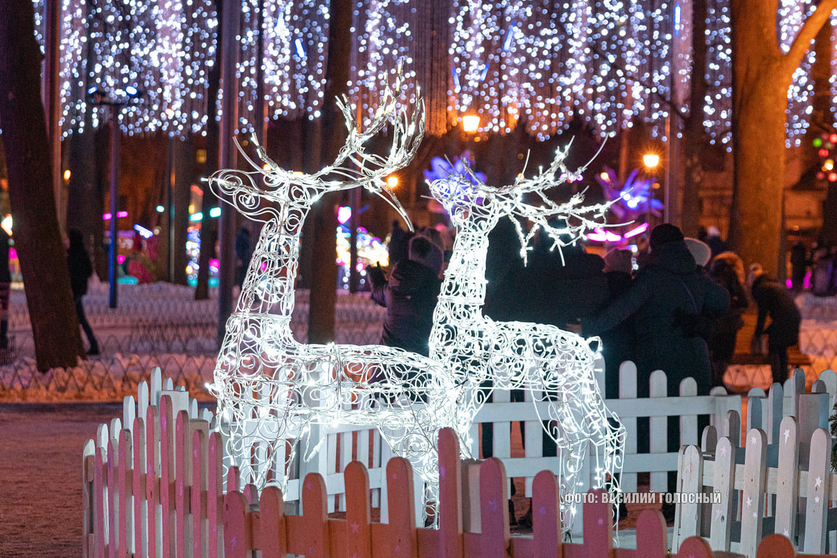 Новогодняя атмосфера в Фэнтези-парке в Харькове.