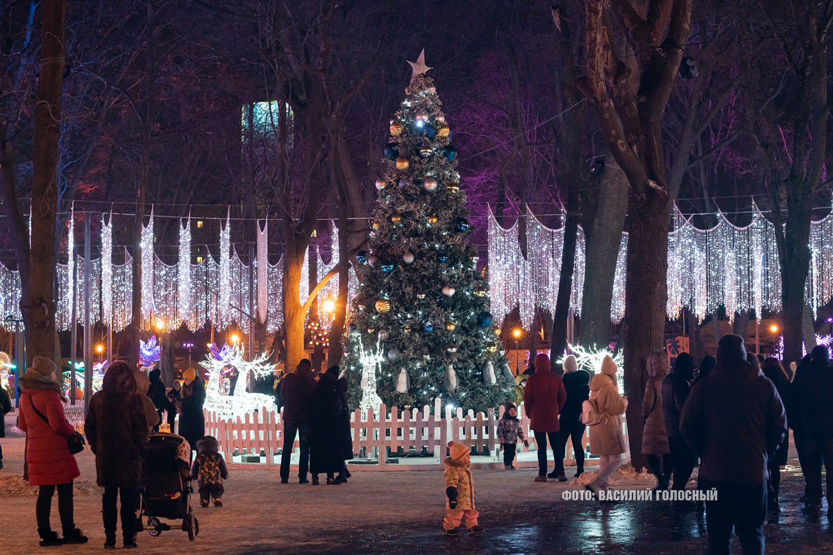 Новогодняя атмосфера в Фэнтези-парке в Харькове.