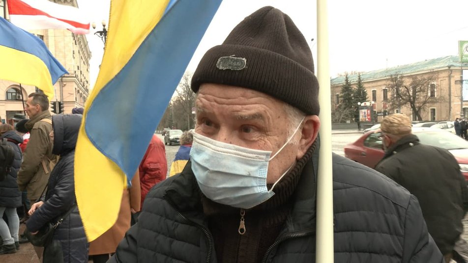 В Харькове прошла акция к 8-й годовщине Евромайдана.