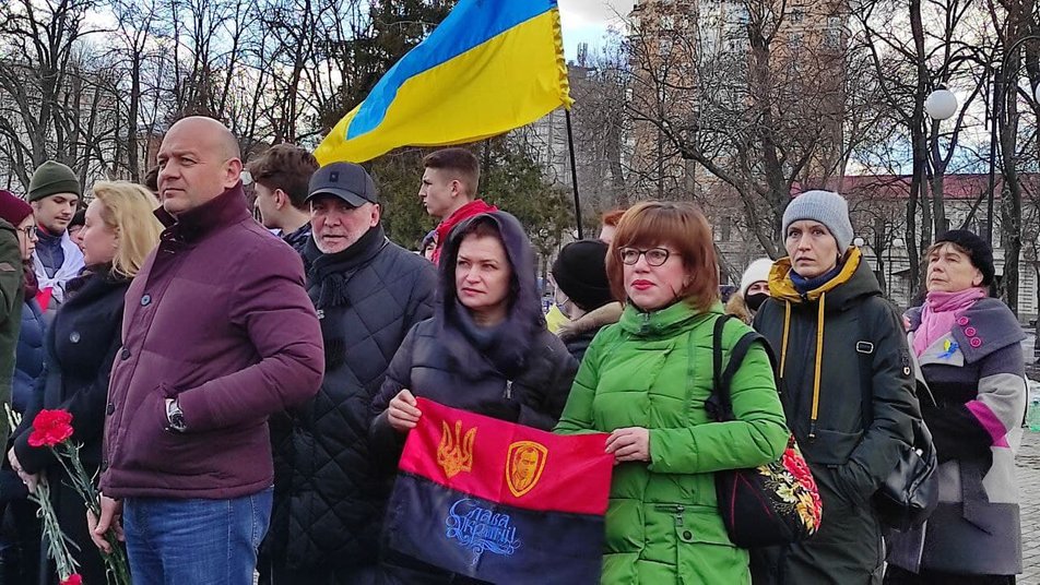 У центрі Харкова вшанували пам'ять про Героїв Небесної сотні.