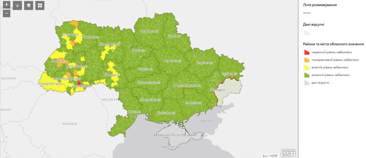 Перекрасили: Харьков снова отнесли к "зеленой зоне" на карте Минздрава фото 1