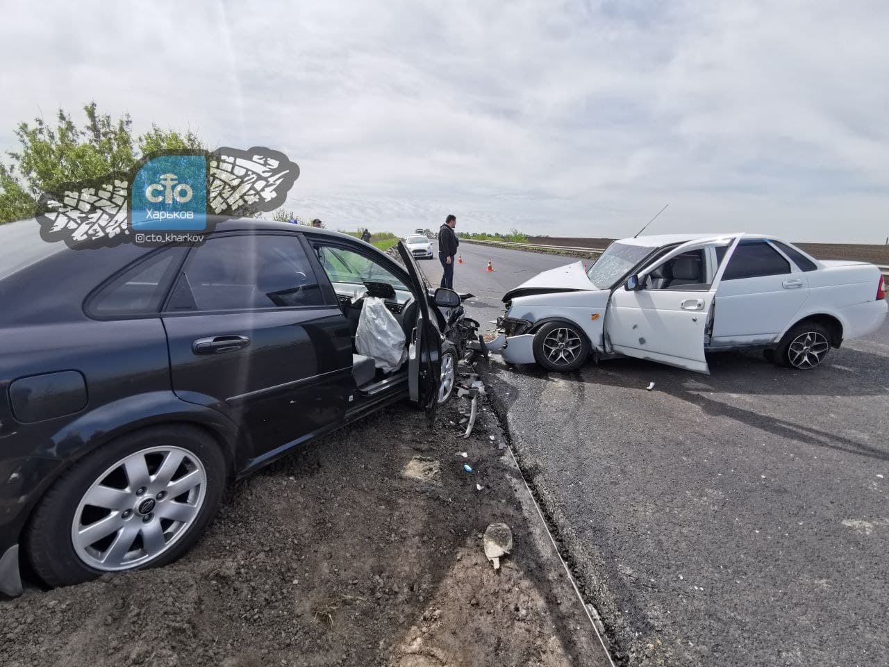 ДТП на окружной дороге в Харькове 14 мая 2021. Фото: СТО Харьков