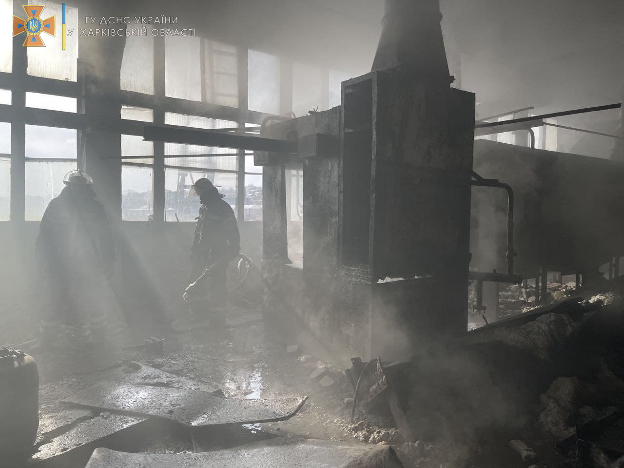 В Харькове &mdash; пожар на заводе "Электромашина".