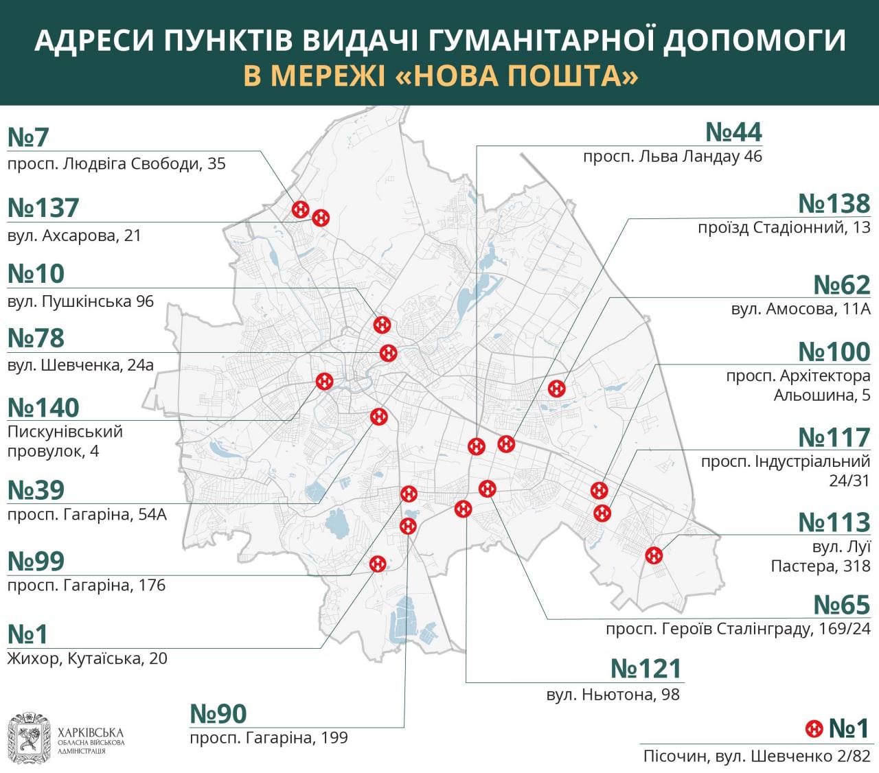 Где в Харькове раздают гуманитарную помощь 14 марта фото 1