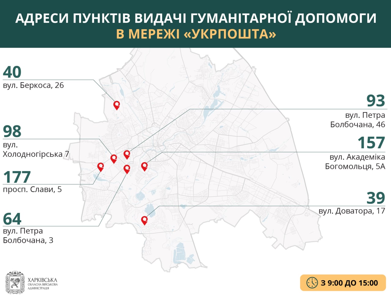 Где в Харькове раздают гуманитарную помощь 22 апреля фото 1