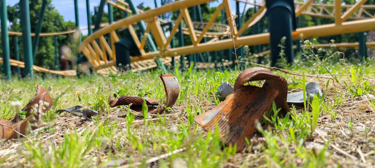 Из-за российского обстрела в харьковском парке Горького повреждены 