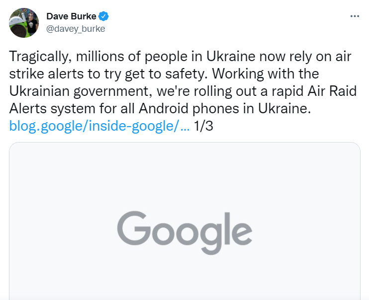 Google додасть функцію сповіщення про повітряну тривогу у всі українські Android-смартфони фото 1