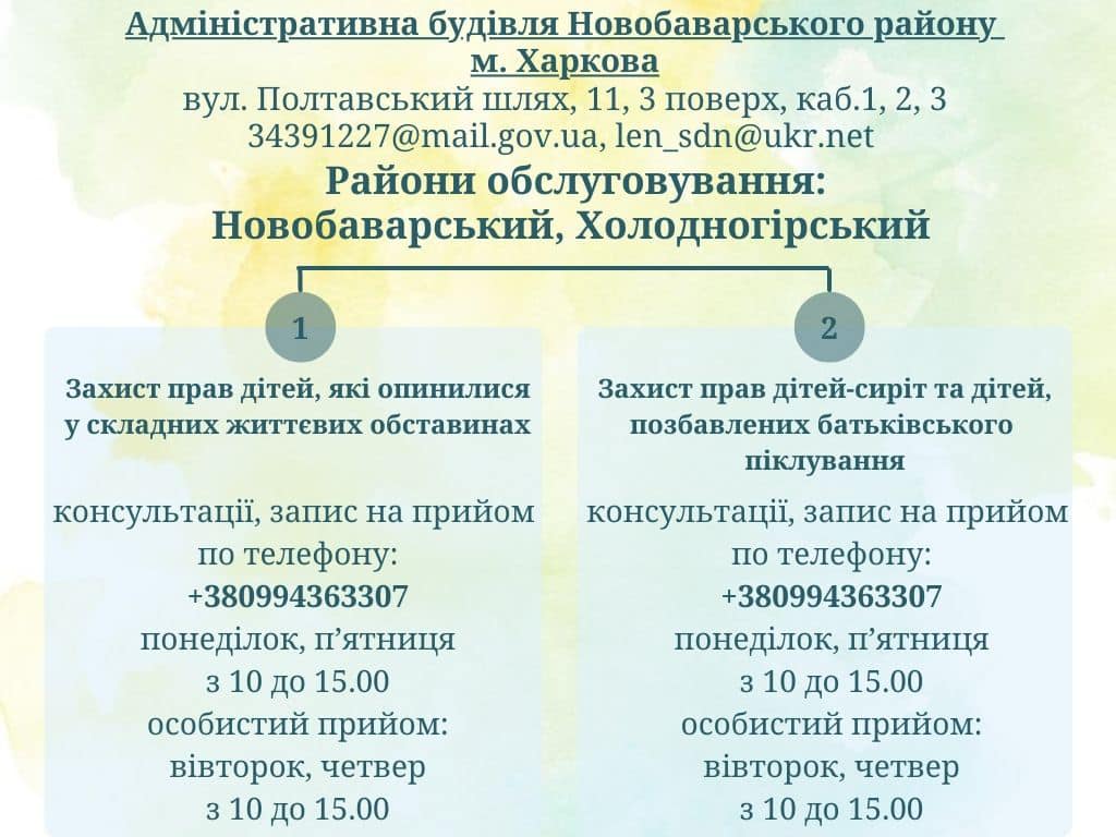 Служби у справі дітей Харкова відновили прийом.