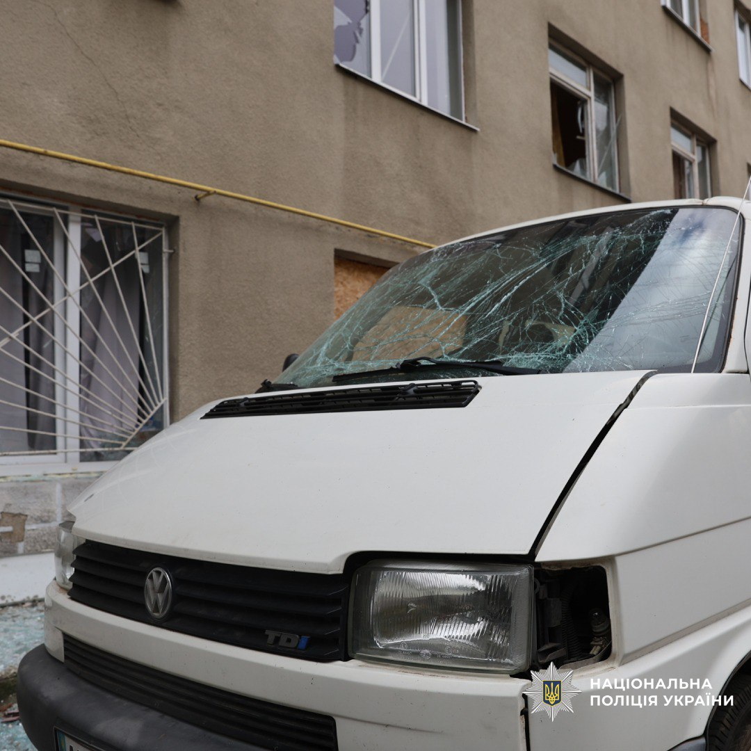 Россияне ударили по Харькову беспилотником: куда попали. Фото: Нацполиция