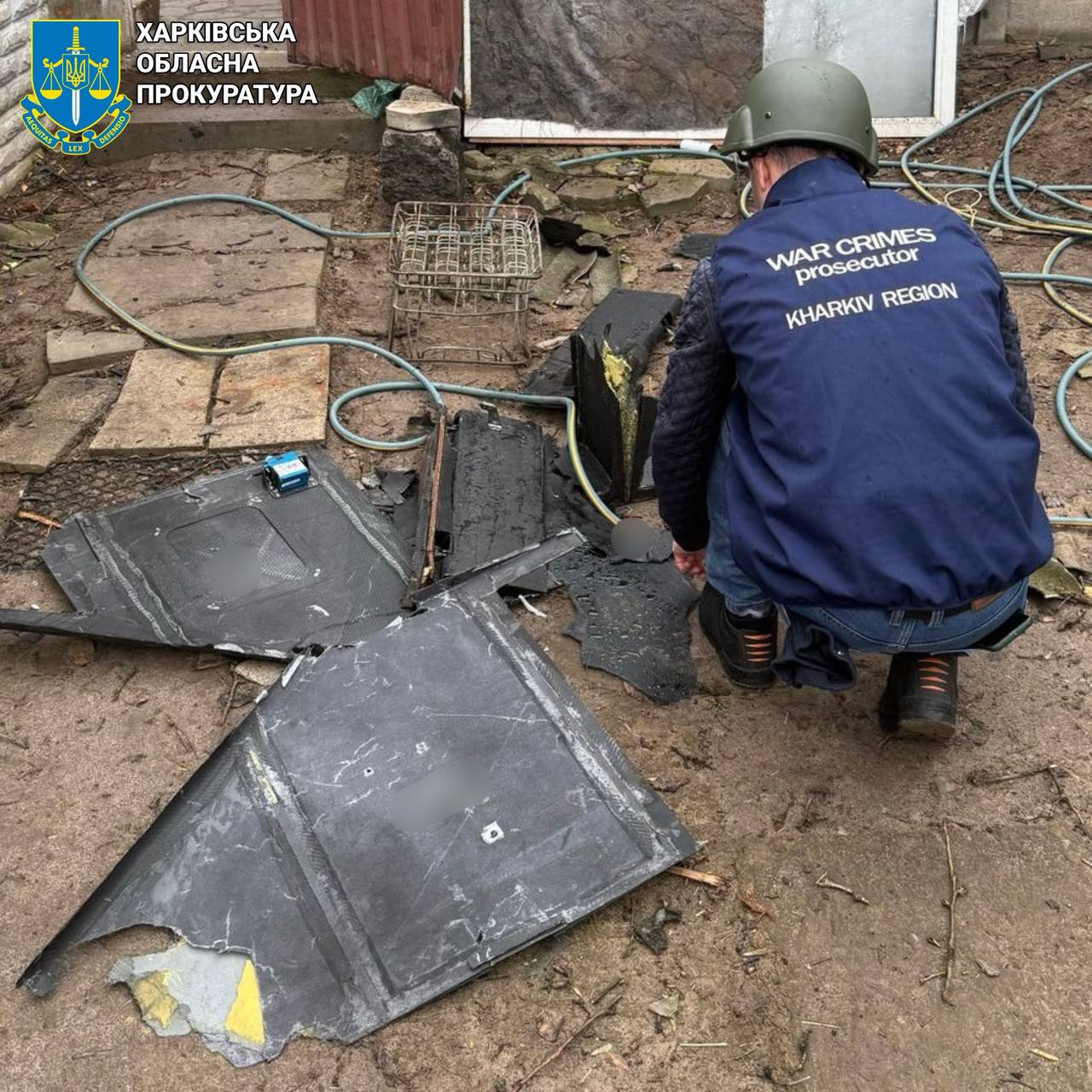 Ночью РФ ударила "Шахедом" по Шевченковскому району. Фото: Харьковская облпрокуратура