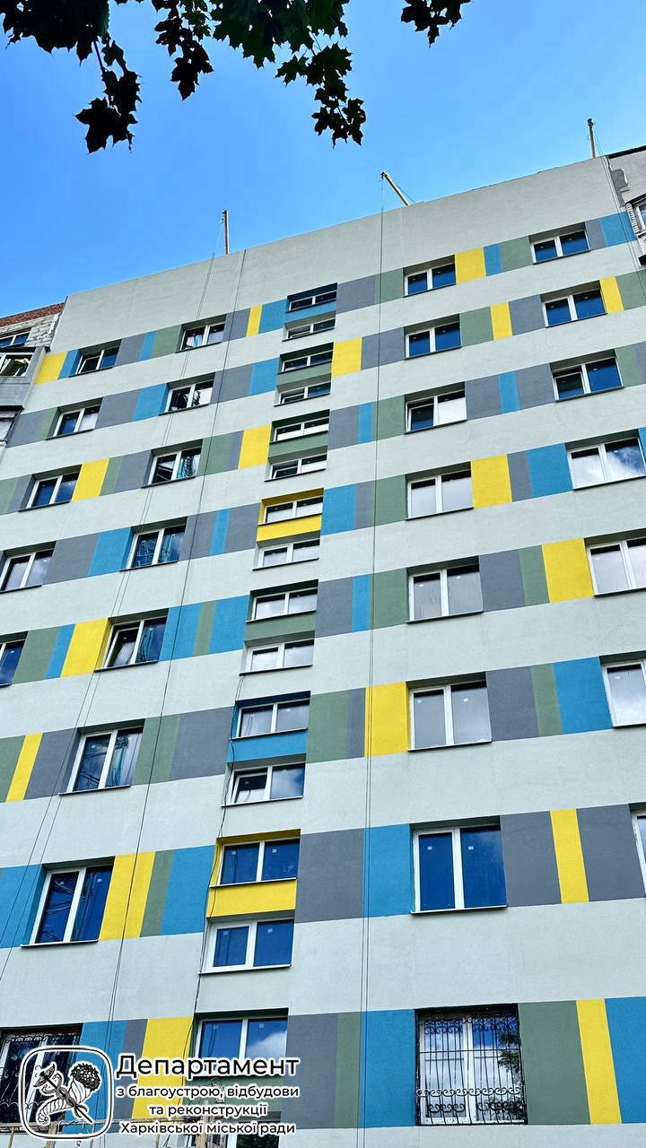 На Северной Салтовке восстанавливают жилые дома, что уже сделано. Фото: ХГС