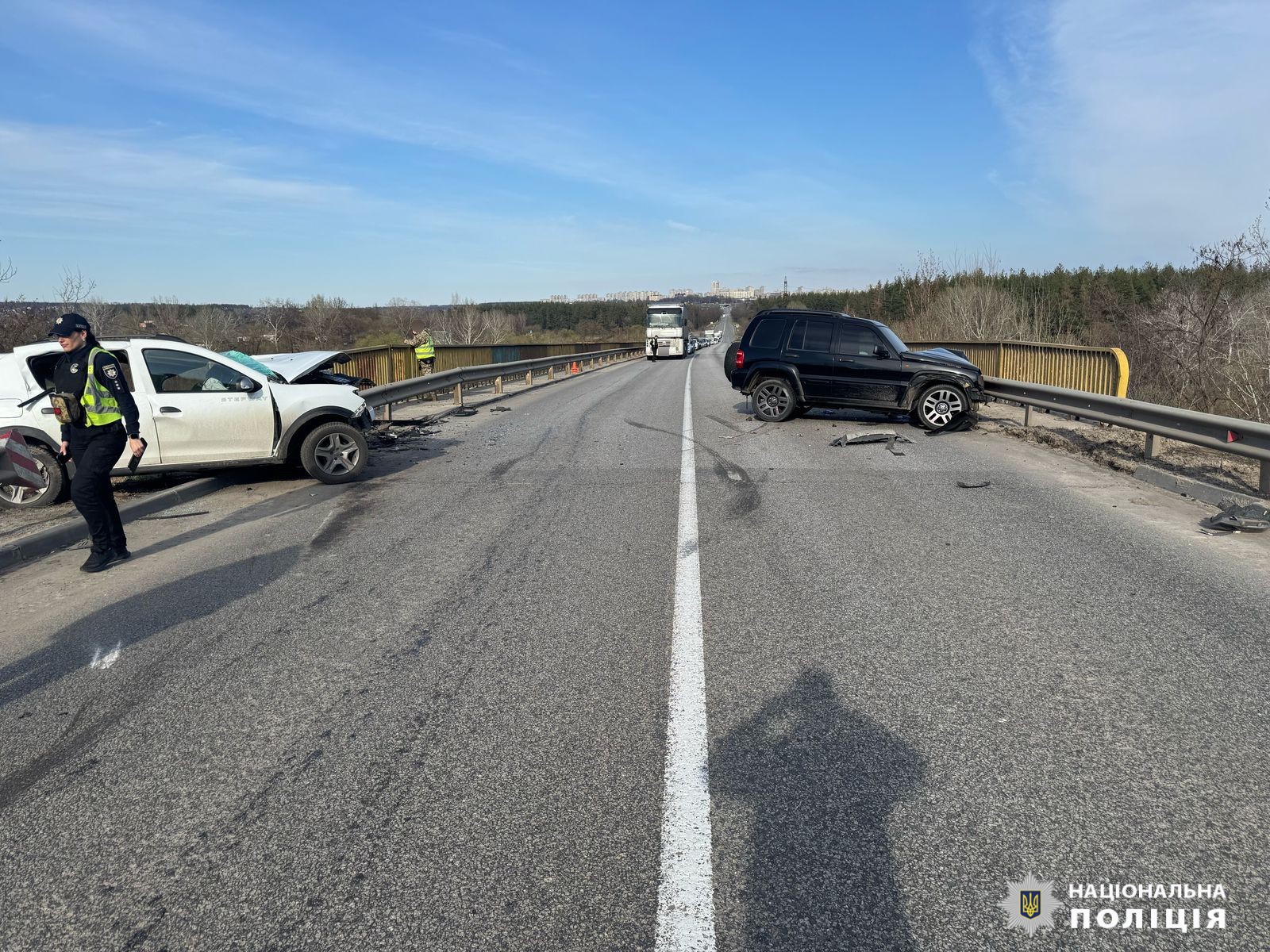Смертельное ДТП в Харькове: водитель погиб, ребенок &ndash; в тяжелом состоянии. Фото: Нацполиция
