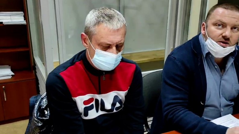 Фото из суда, где мужчине выбирали меру пресечения. Фото: Общественное Харьков