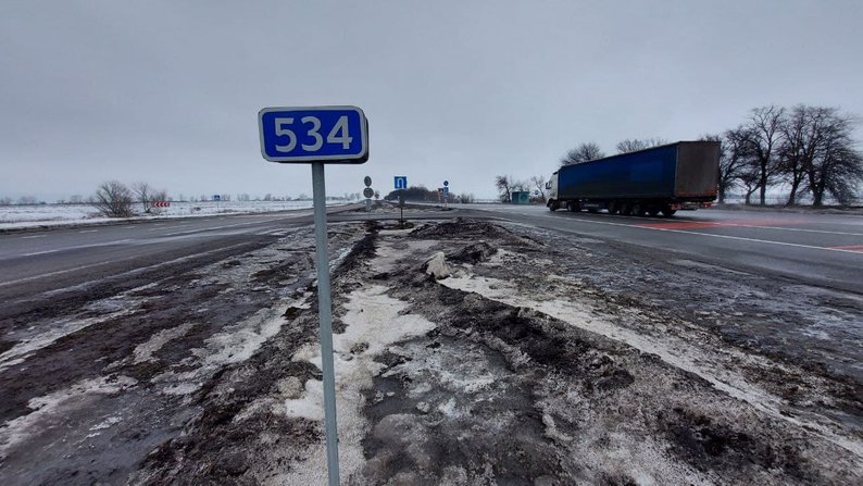 Место, где произошла смертельная авария 9 февраля 2022 года. Фото: Общественное Харьков