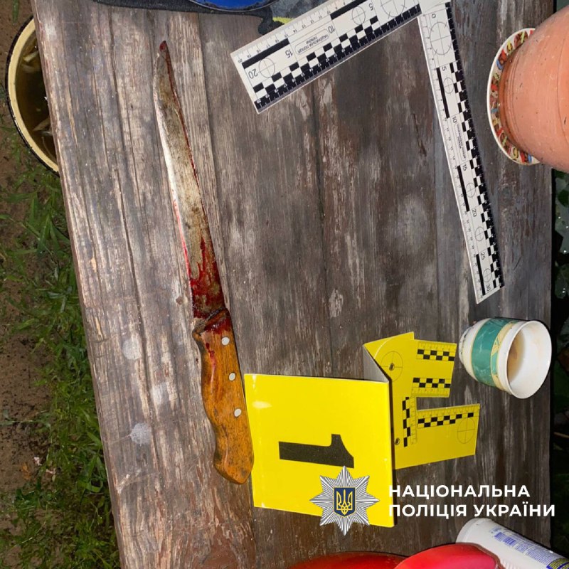 Зарізав пасинка: на Харківщині вітчима підозрюють у вбивстві. Фото: Нацполіція