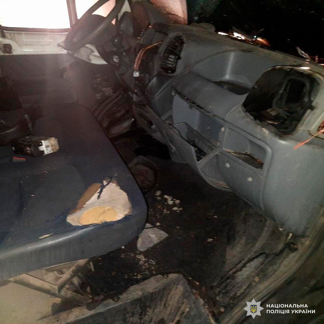 На Харківщині судитимуть підлітків за підпал авто та диверсію на залізниці. Фото: Нацполіція