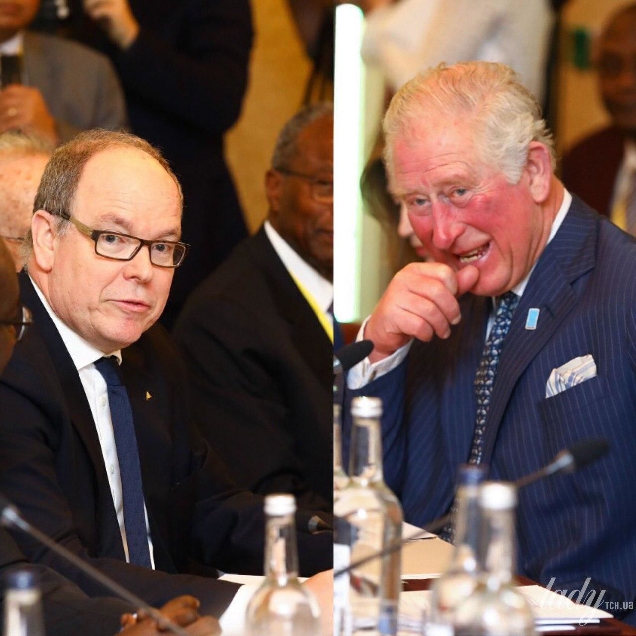 Принц Чарльз и князь Альбер на мероприятии WaterAid в Лондоне 10 марта. Фото: Getty Images 