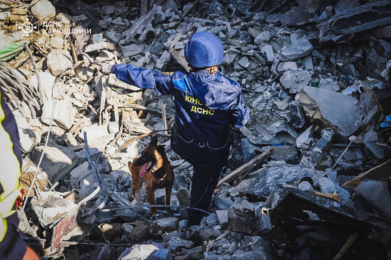 У Харкові на зруйнованому обстрілом заводі знайшли двох загиблих. Фото: ДСНС