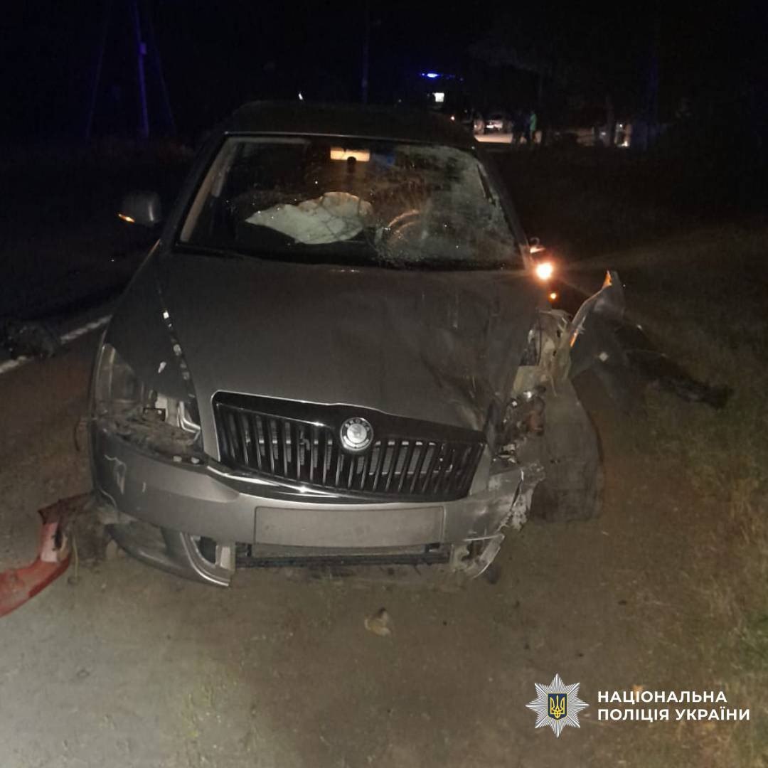 На Харківщині троє підлітків постраждали в ДТП &mdash; один у критичному стані. Фото: Нацполіція