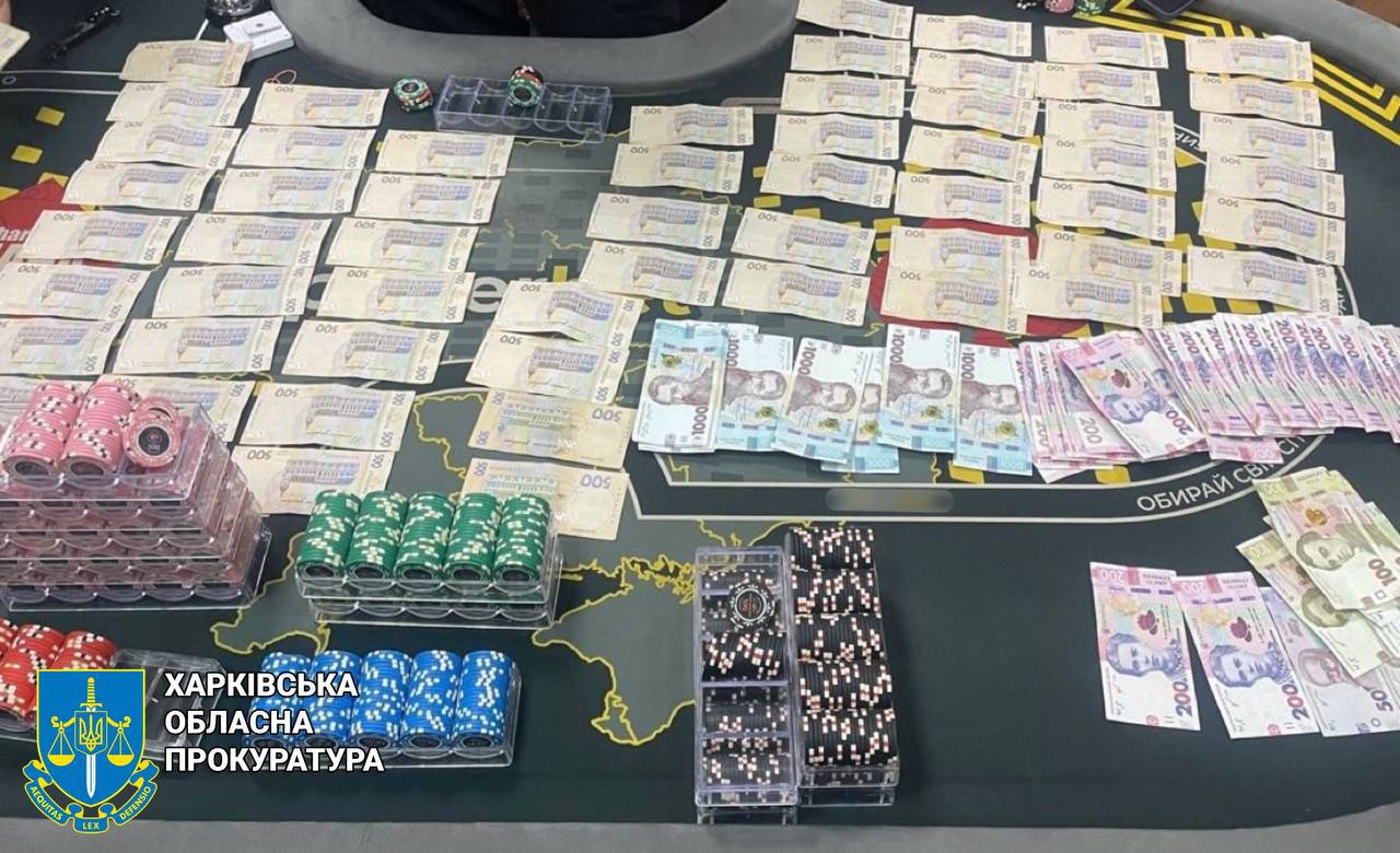 В Харькове разоблачили незаконный покер-клуб. Фото: Харьковская облпрокуратура