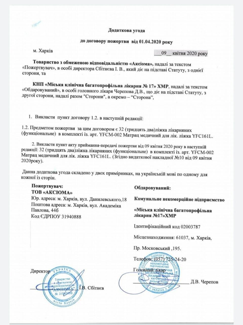 «Французский бульвар» отдал харьковским больницам 850 000 гривен на борьбу с коронавирусом фото 3 2