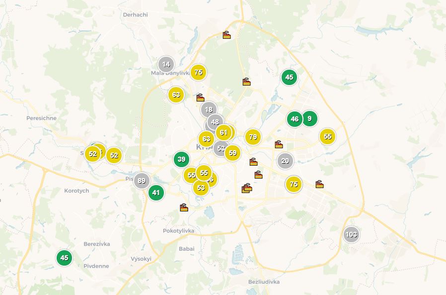 "Опасный уровень": в некоторых районах Харькова резко ухудшилось состояние воздуха фото 1