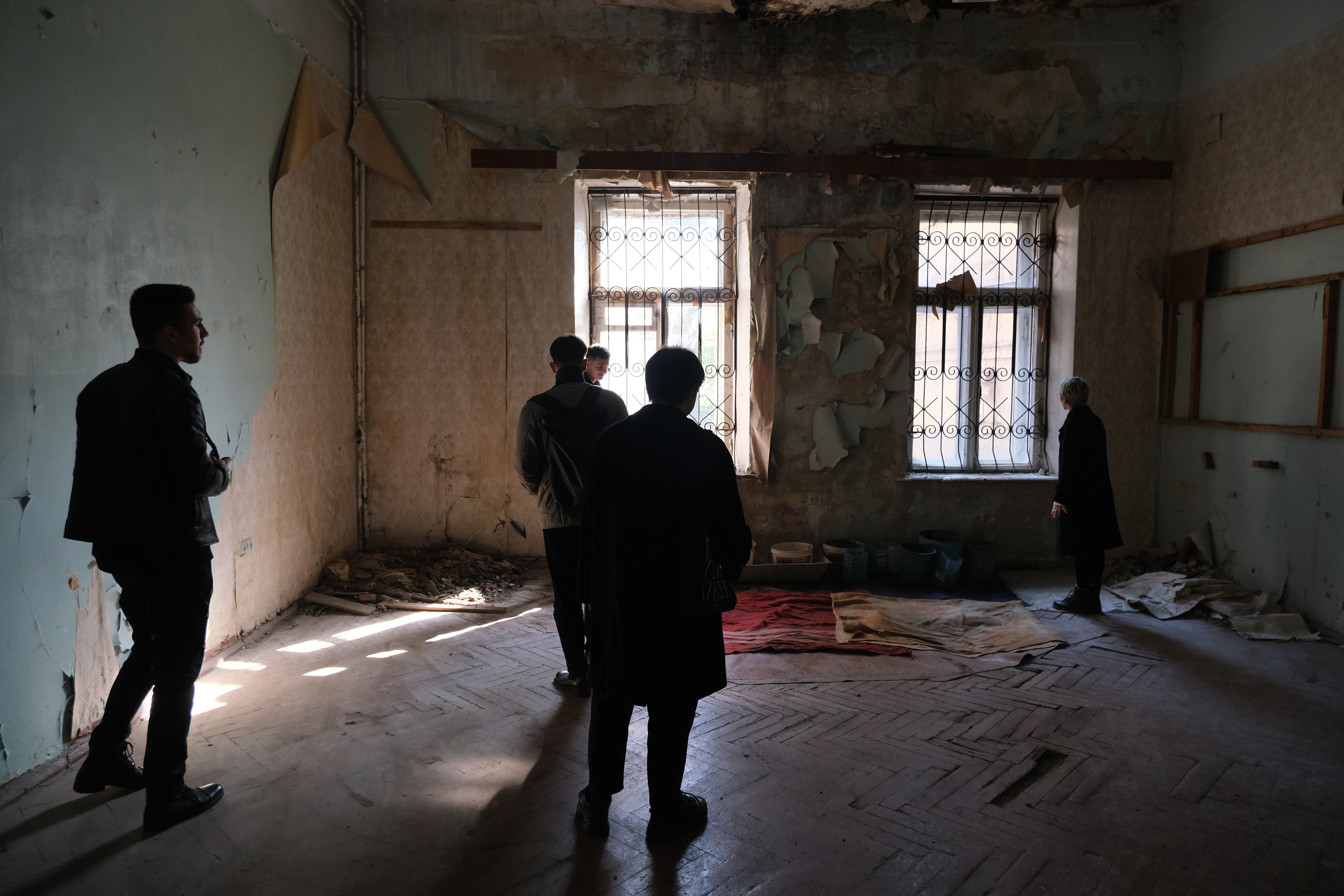 Внутри дома № 1 на Полтавском Шляхе.