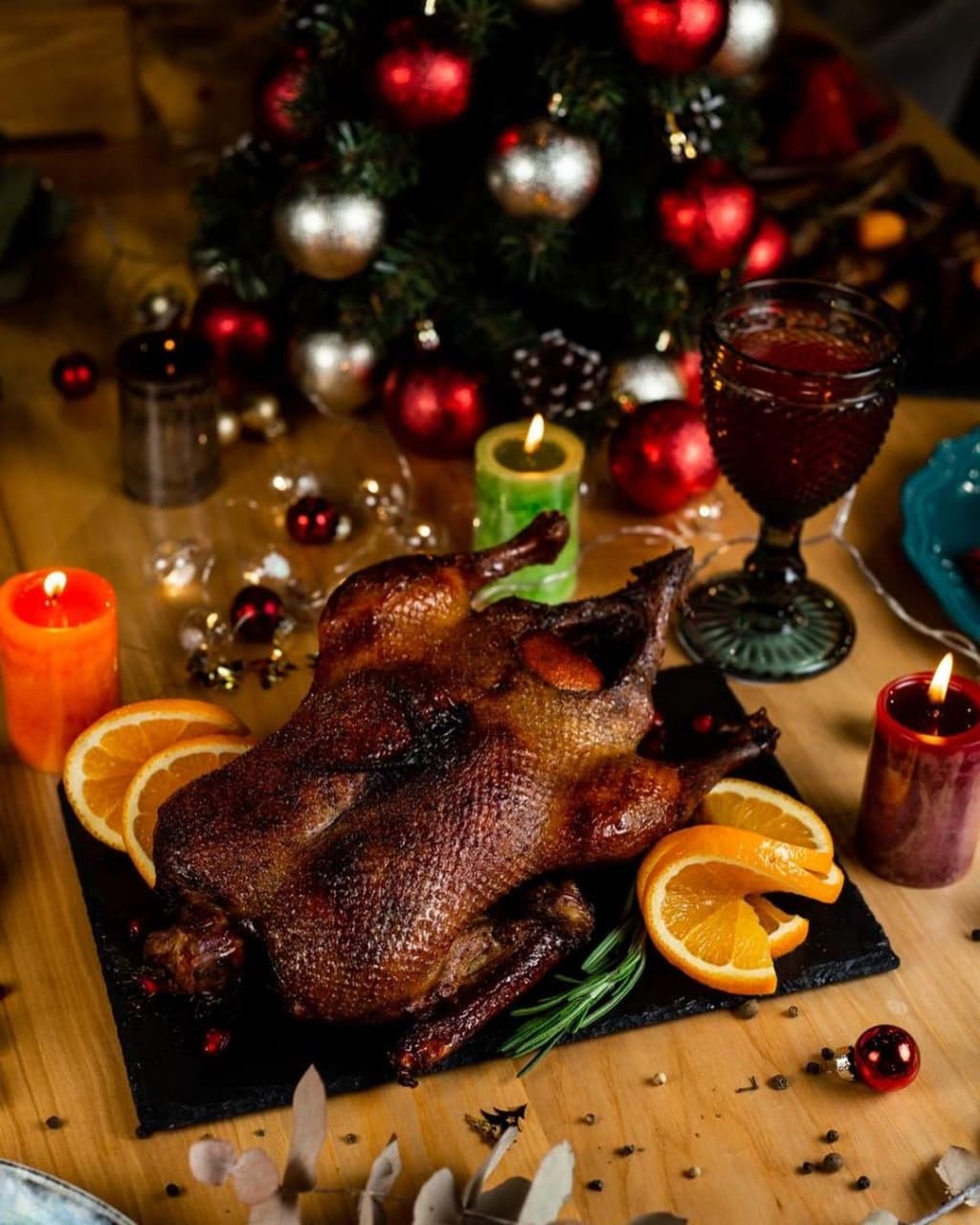 Утка smoker из новогоднего меню.