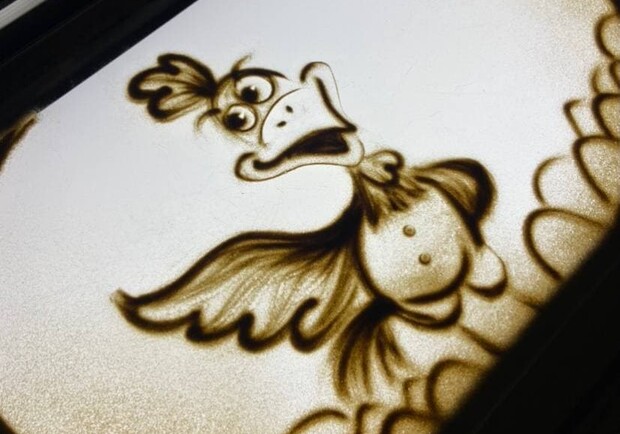 Песочная фантазия с оркестром.