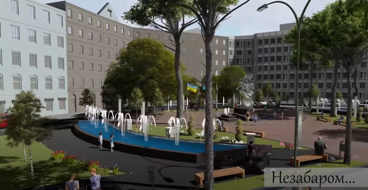 С бесплатным Wi-fi и местом для зарядки гаджетов: в Харькове откроют сквер Мыслителей с тремя скульптурами фото 2 1