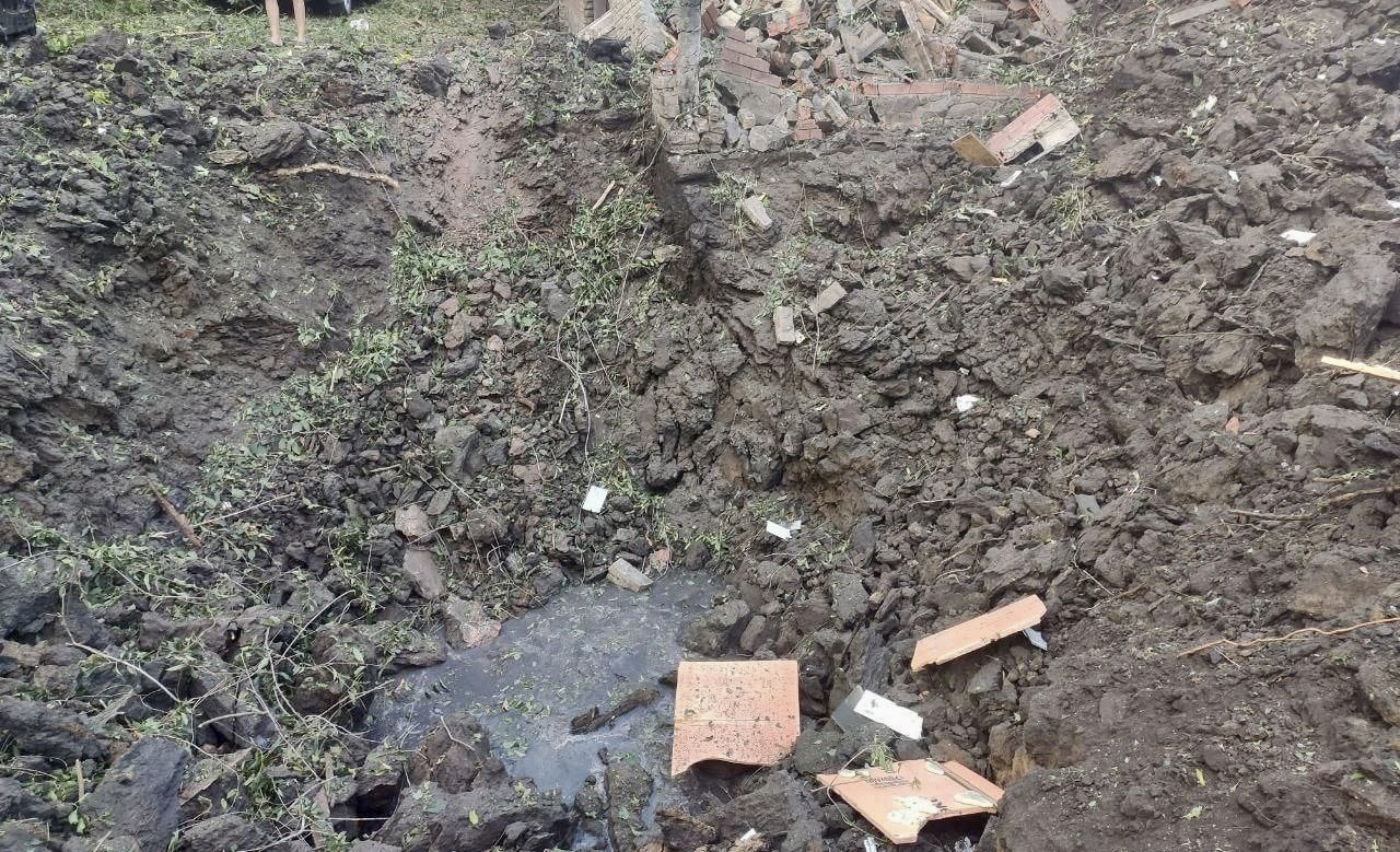 З'явились кадри наслідків вранішнього ракетного обстрілу Харкова
