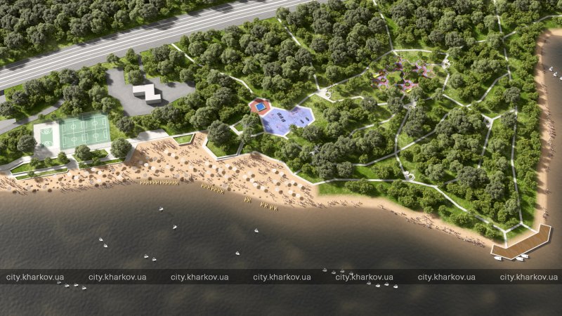 Дендропарк, набережні та бігові доріжки: як виглядатиме Журавлівський гідропарк.