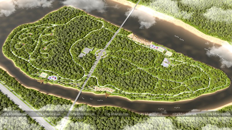 Дендропарк, набережні та бігові доріжки: як виглядатиме Журавлівський гідропарк.