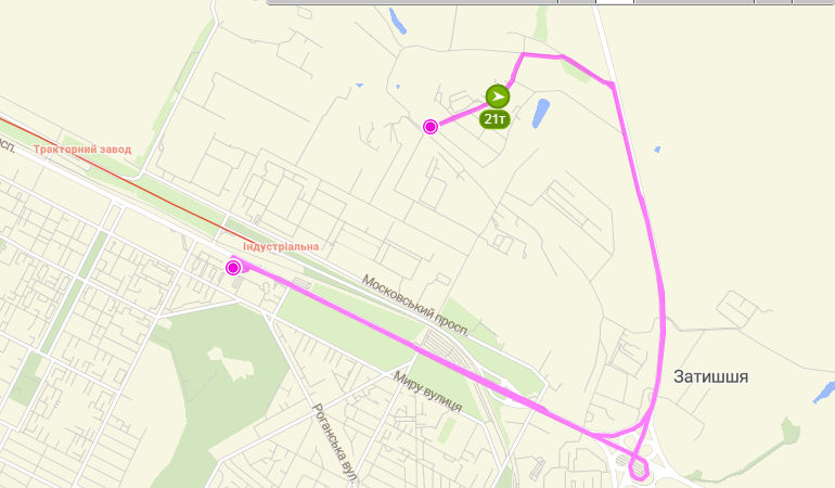 Как ходит автобус 21 в 2021 году.