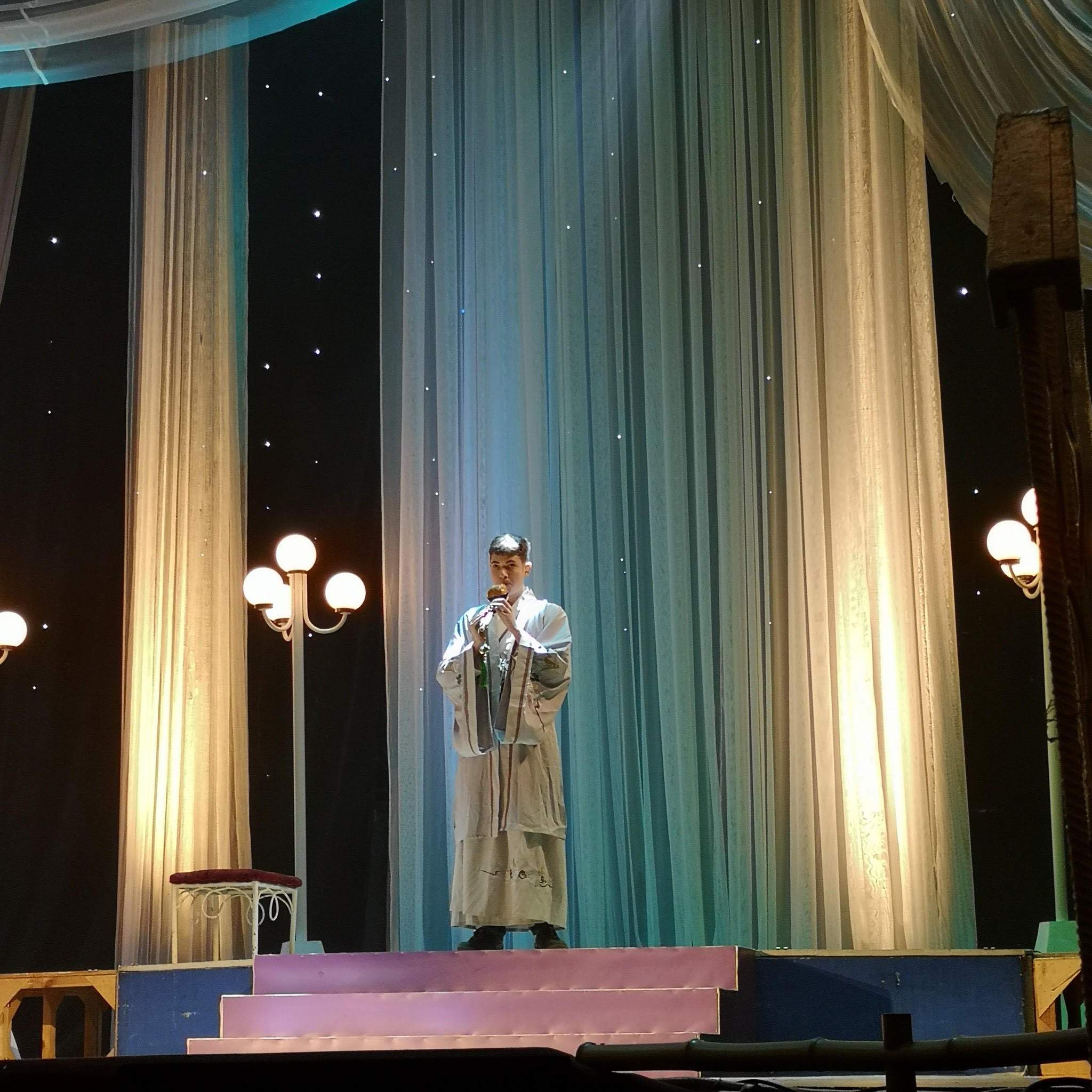 Студент ХНУРЭ умеет играть на традиционном духовом инструменте южного Китая — флейте Хулуси. Фото из личного архива Ильи Шкирко