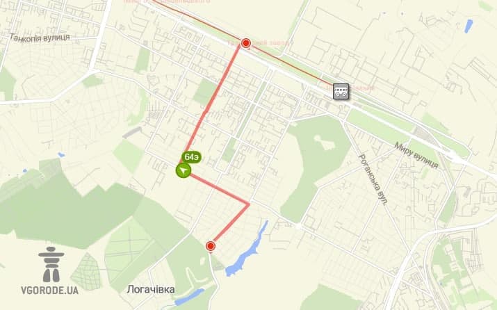 Маршрут автобуса 64э в 2021 году.