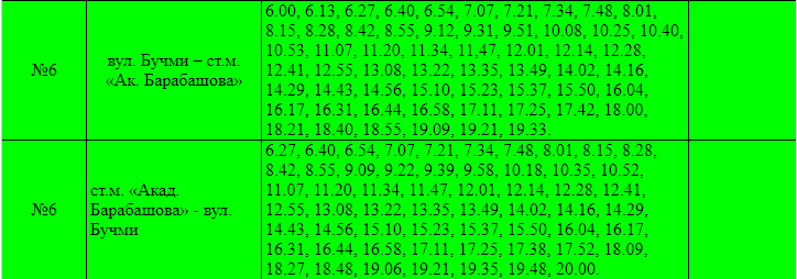 Автобуси маршрутів №6 та №70 тепер курсують по-новому (розклад) фото 1